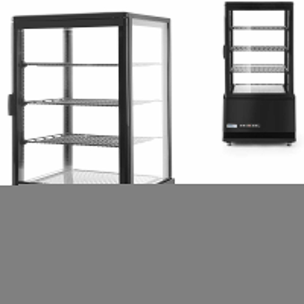 SUGINERY Kylplats 3 hyllor 68L LED - Svart