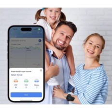 Ossentetralizzatore di impulsi VIATOM usati con misuratore di saturazione ossigeno Bluetooth