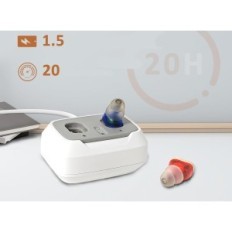 Použité Delmicure VHP-1631 sluchadlo. Ovládání hlasitosti