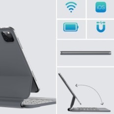 Cas endommagé avec le clavier magique de Sengbirch vers iPad Air 13 "M3 2025 UK