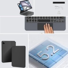 Poškodovan primer z magično tipkovnico Sengbirch za iPad Air 13 "M3 2025 UK