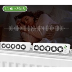 Ventilatori di riscaldamento Ecocalm Fan 2.0 usati con sensore di calore, 2 pezzi.