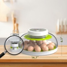 Damaged incubator for eggs 18 chickens and 60 with Howuxzo humidity control