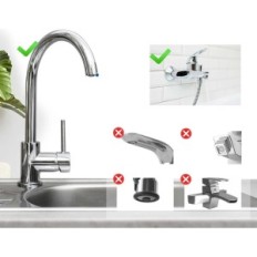 Utställning Sanquell Legionella Filter för Knacka Chrome Medical Utseende