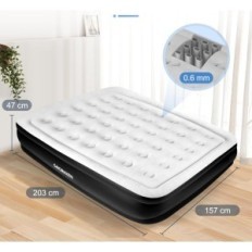 Gmornxen Queen 203x157x47 cm Matelas avec une pompe après réparation