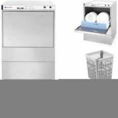 Vaatwasser voor gerechten Snelle en economische + dispenser mand 50x50cm 230V