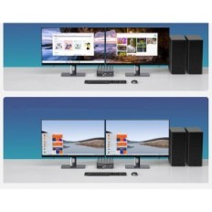 KVM 2 PC 2 PC 2 HDMI + DP Monitor 8K60Hz 4K120Hz USB 3.0 Vedindust in alluminio