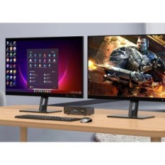 Ufuldstændig KVM 2 PC 2 HDMI + DP Monitorer 8K60Hz 4K120Hz USB 3,0 Vedindust aluminium