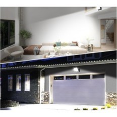 Vägglampa LED Kingwen 40W IP65 Svart 5500K 360 ° Rotation. Powystawowy