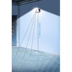 Stenska svetilka LED Kingwen XL-WLBD-0013 40W IP65 črna 5500K Rotacija 360 °