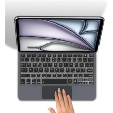 Vaurioitunut / epätäydellinen pussi, jossa on Winchking-näppäimistö iPad Air 13: lle (M3 / M2) ja iPad Pro 12.9 3-6 Gen Musta