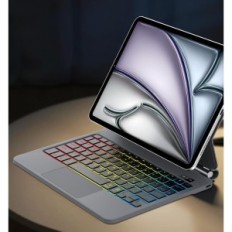 Poškodené / neúplné puzdro s navijakčou klávesnicou pre iPad AIR 13 (M3 / M2) a iPad Pro 12,9 3-6 Gen Black