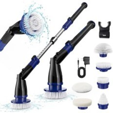 Brosse de nettoyage électrique sans fil 8 Têtes de carreaux et sols