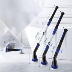 Elektrické bezdrátové čisticí kartáč 8 dlaždice hlavy a podlahy