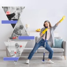 Cepillo de limpieza inalámbrico eléctrico 8 cabezas y pisos de azulejos