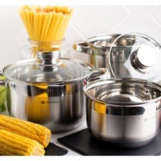 Pot standard de Daniks d'occasion 2.9L Ø18cm Acier inoxydable pour induction