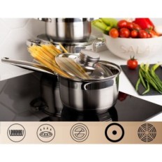 Koristi se Daniks standardni lonac 2.9l Ø18cm nehrđajući čelik za indukciju