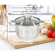 Brukt Daniks Standard Pot 2.9l Ø18cm Rustfritt stål for induksjon