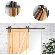 Fittingen voor schuifdeuren Bonikluba 214cm tot deur 2 × 100 cm Hardware Set