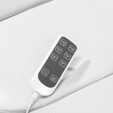 Elektrischer Kosmetikstuhl SILLON Luxury 3 Motoren Weiß — Detailaufnahme Bedienelemente
