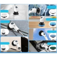 Elektrische Fydee-borstel met 7 badkamerreinigingstips