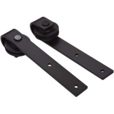 Sistema de puerta de acero retro de acero retro CCJH 244cm para 2 puertas de madera