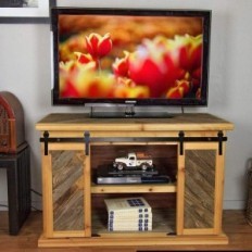 CCJH 244cm Retro Stahls-Türsystem für 2 Holztür