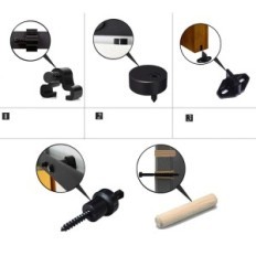 CCJH 244cm Retro Steel Sistry Door System for 2 Wooden Door