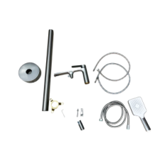 Freistehende Tube Badewanne 360 ° mit Duschstahl Messing