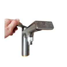 Detached tube Bath tub 360 ° with shower steel brass