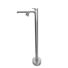 Vasca da bagno a tubo indipendente 360 ° con doccia in acciaio