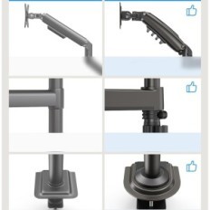 Unvollständiger Huanuo HNDS8-Halter für 2 Monitore 13 "-32" VESA 75/100