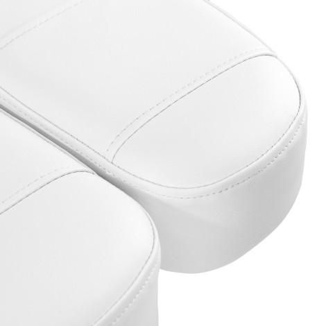 Električni kozmetični stol SILLON Luxury 3 motorji bel — povečava sedeža