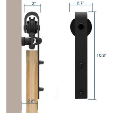 Wolfbird A55SFS Barn Door 167cm Skyvedører Rack Dører