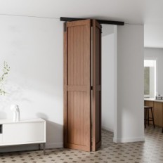 Set da porta pieghevole 102 cm / 3,3FT Bonikluba P33SZB-CF Nero