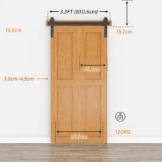 Sulankstomos durų fide Tekstilės tekstilė SANKEYTEW BLACK - dvigubas bifold