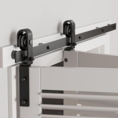 Kokkupandava ukse komplekt 100cm CCJH F33SFS 3.3ft - 2 tiivad, ilma ukseta