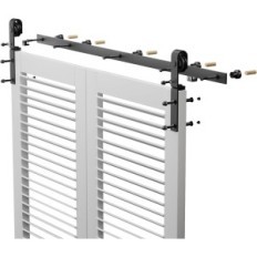 Set for folding door 100cm CCJH F33SFS 3.3FT - 2 Wings, without Door