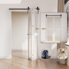 Sett for Folding Door 100cm CCJH F33SFS 3.3ft - 2 vinger, uten dør