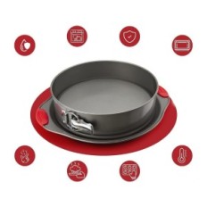 Forma di una torce di confezionamento 2 26 cm senza apparente a cheesecake e torte con manici in silicone