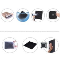 Ohuhu acoustic foam, 12 pieces, sound insulation to studio