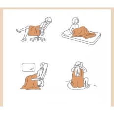 Blanell Blanket DXCAICC e 130x150cm Sent morbido tutta la stagione con pompon