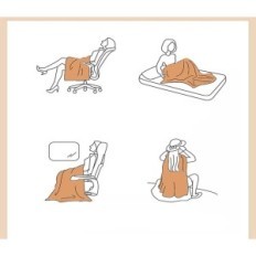 Blanell Blanket DXCAICC e 130x150cm Sent morbido tutta la stagione con pompon