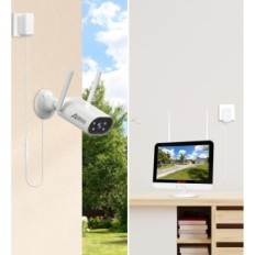 Beschädigtes Kameras-Kit Angran 3MP LCD 13 "4 Wifi IP-Kamera NVR IP66