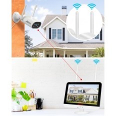 Poškodená Kit ANGRAN 3MP LCD 13 "4 WiFi IP kamera NVR IP66