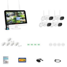Poškozená kamera Kit Angran 3MP LCD 13 "4 WiFi IP kamera NVR IP66