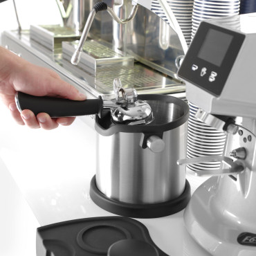 Reflecterende koffiecontainer koffie ronde staal Reflecterende koffiecontainer koffie ronde staal