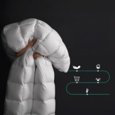 Quilt de verão apsmile 240x260cm Puch gansos algodão egípcio para 2 pessoas