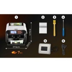 Euro Bonvoisin Banknotes Counter con UV / MG / IR FOUBLESHOOTING Mostra di rilevamento