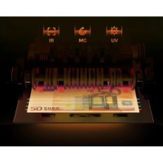 Euro Bonvoisine-Banknotenzähler mit UV / MG / IR-Faulbuchdetektionsausstellung